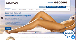 Desktop Screenshot of newyouspas.com